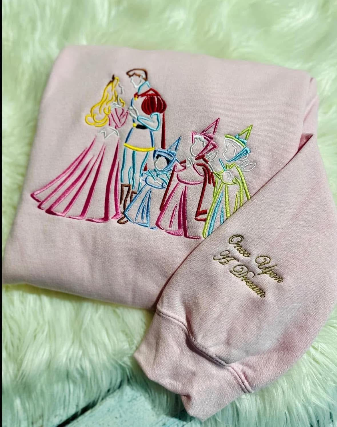 Adult Princess Sketch Design Crewnecks
