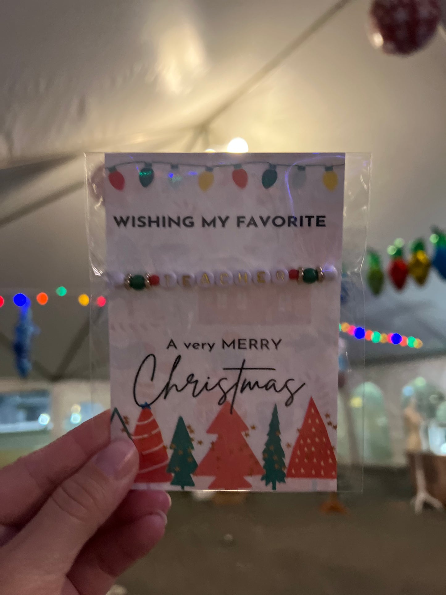 Christmas Teacher Bracelet