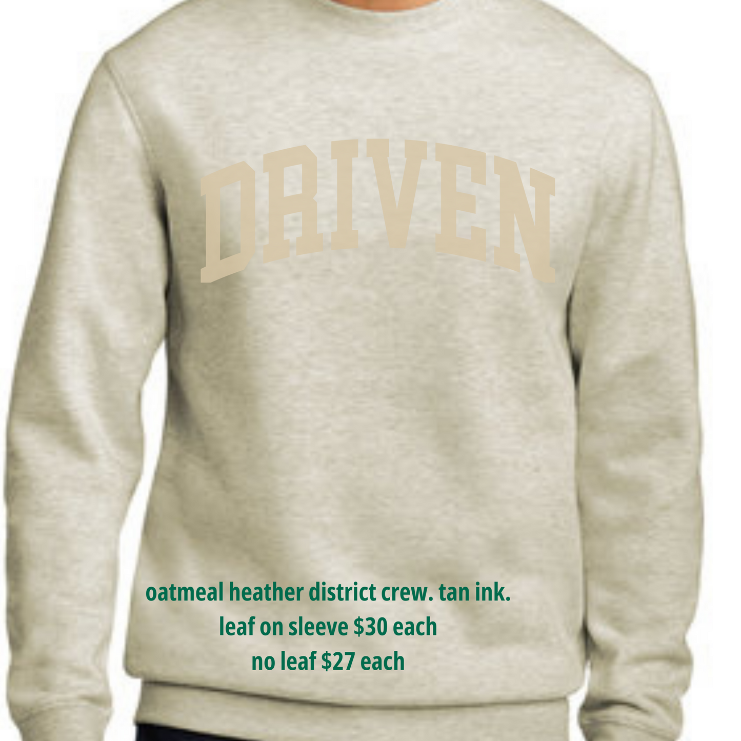 Driven District Crew -Oatmeal