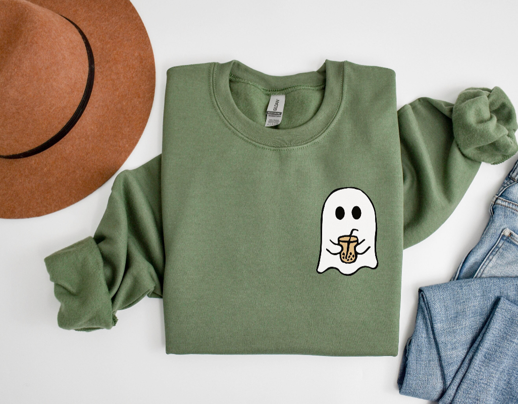 Cute Ghost Adult Crewneck