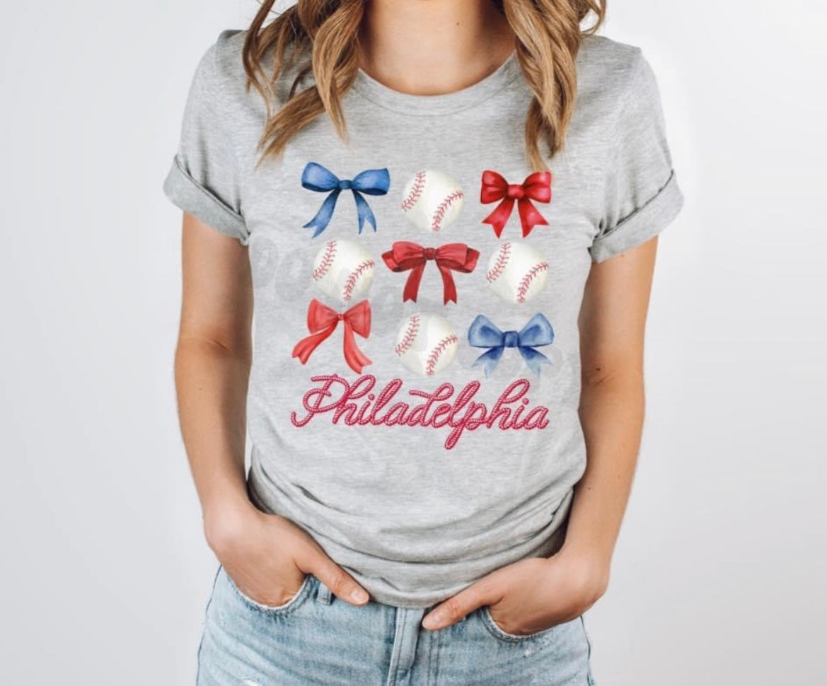 Baseball n Bows Tee