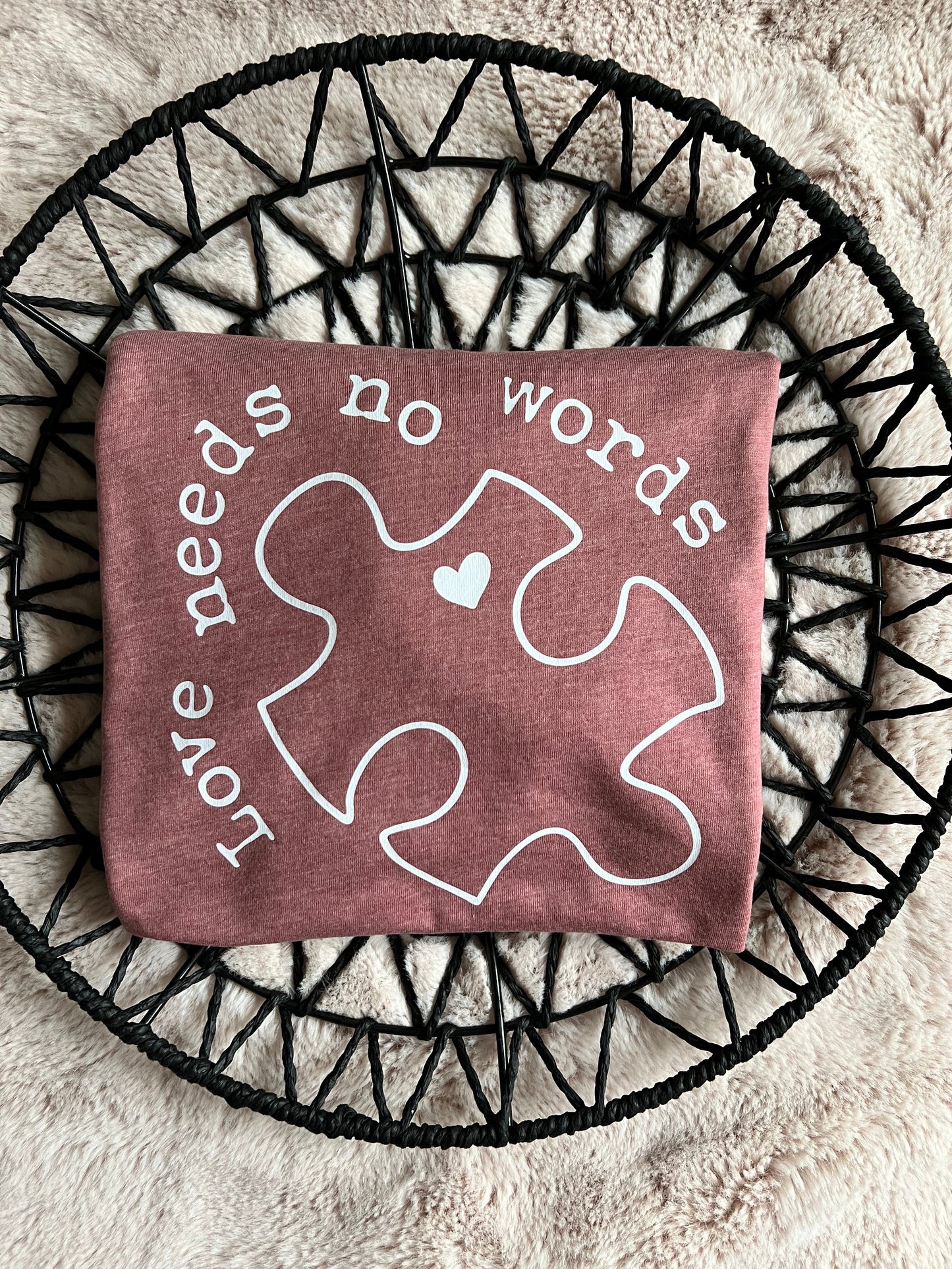Love Needs No Words Adult Tees