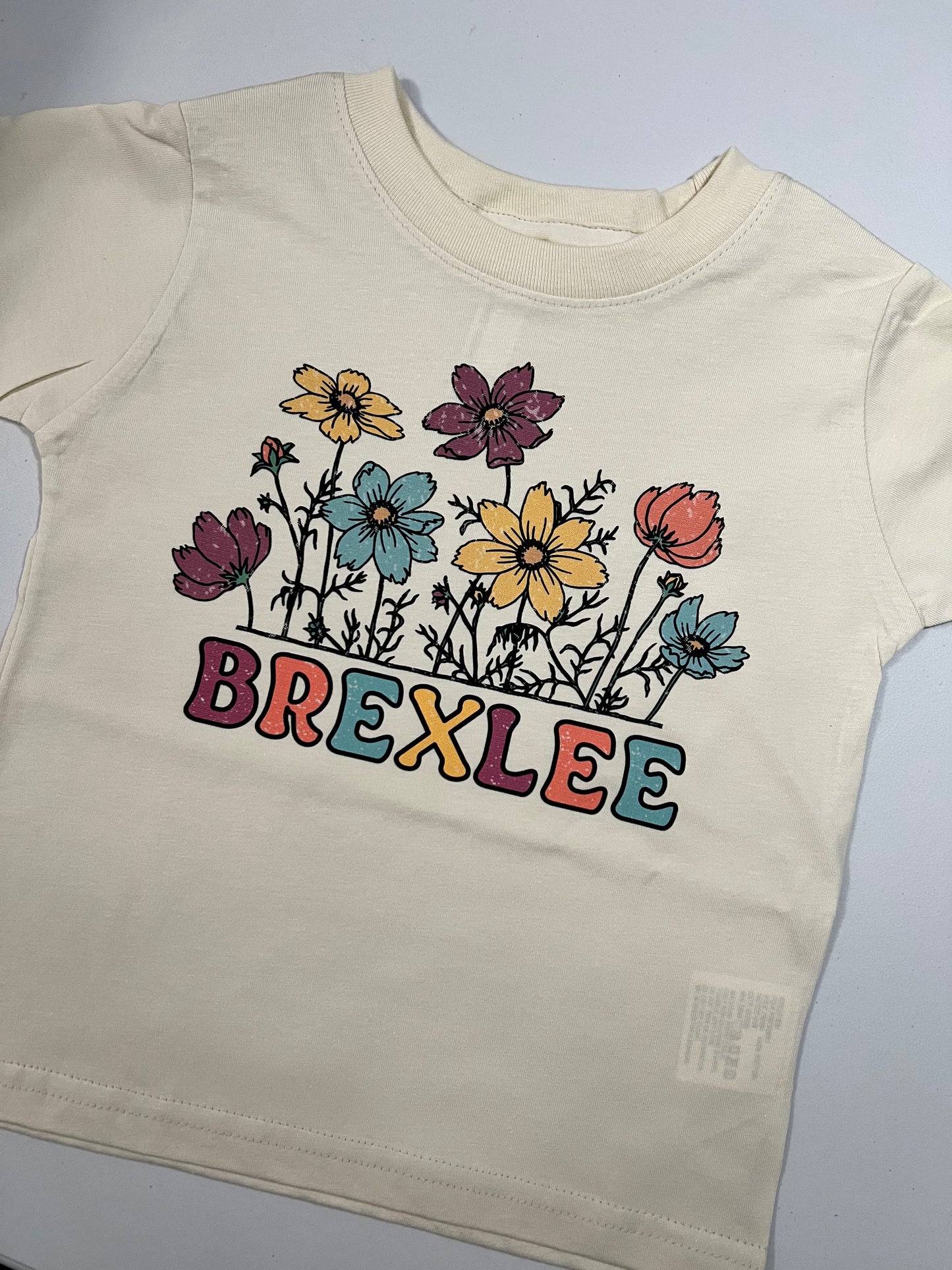 Vintage Floral Tee-Kid's Custom