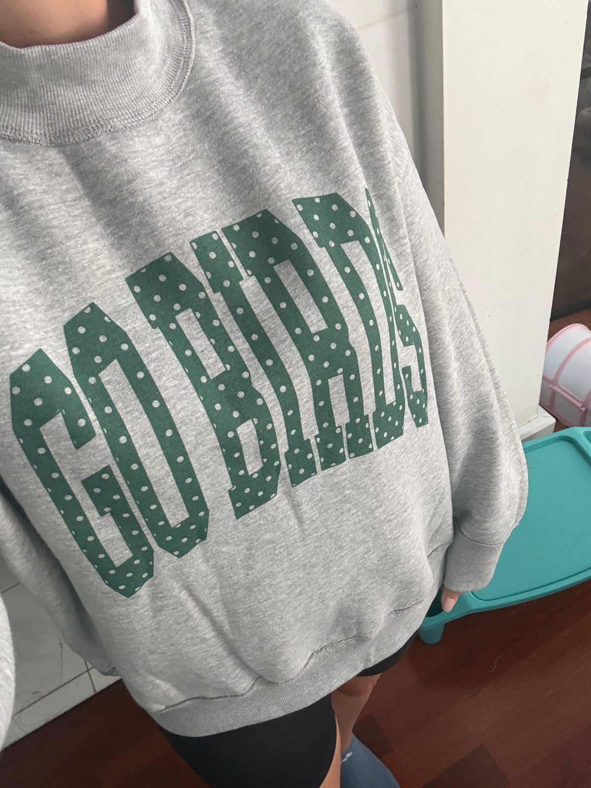 Go Birds Polka Dot Mockneck