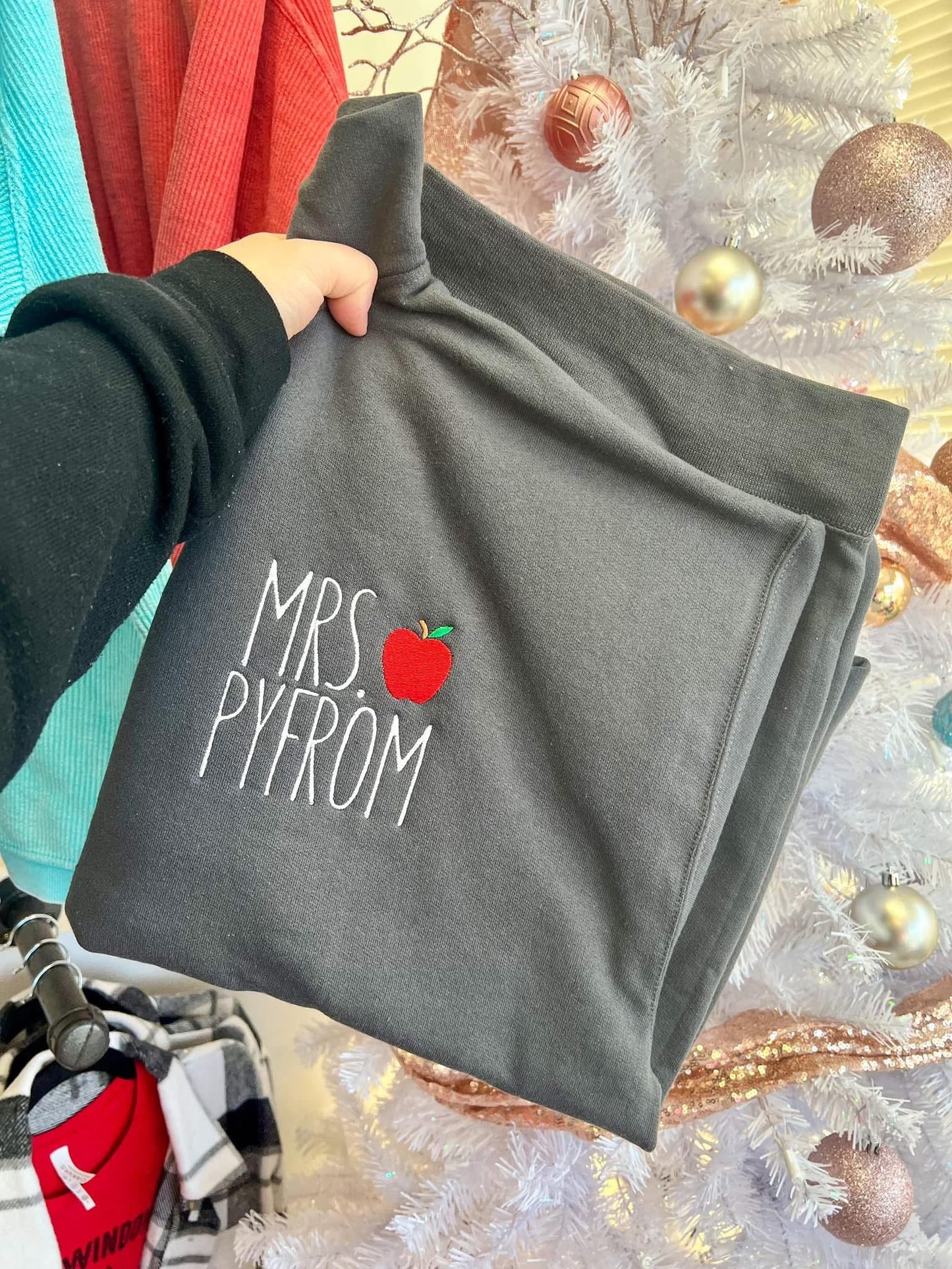 Custom Teacher with Apple Quarter Zip