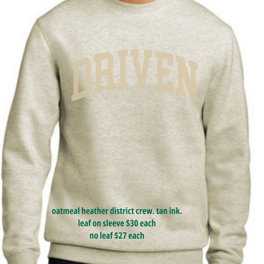 Driven District Crew -Oatmeal
