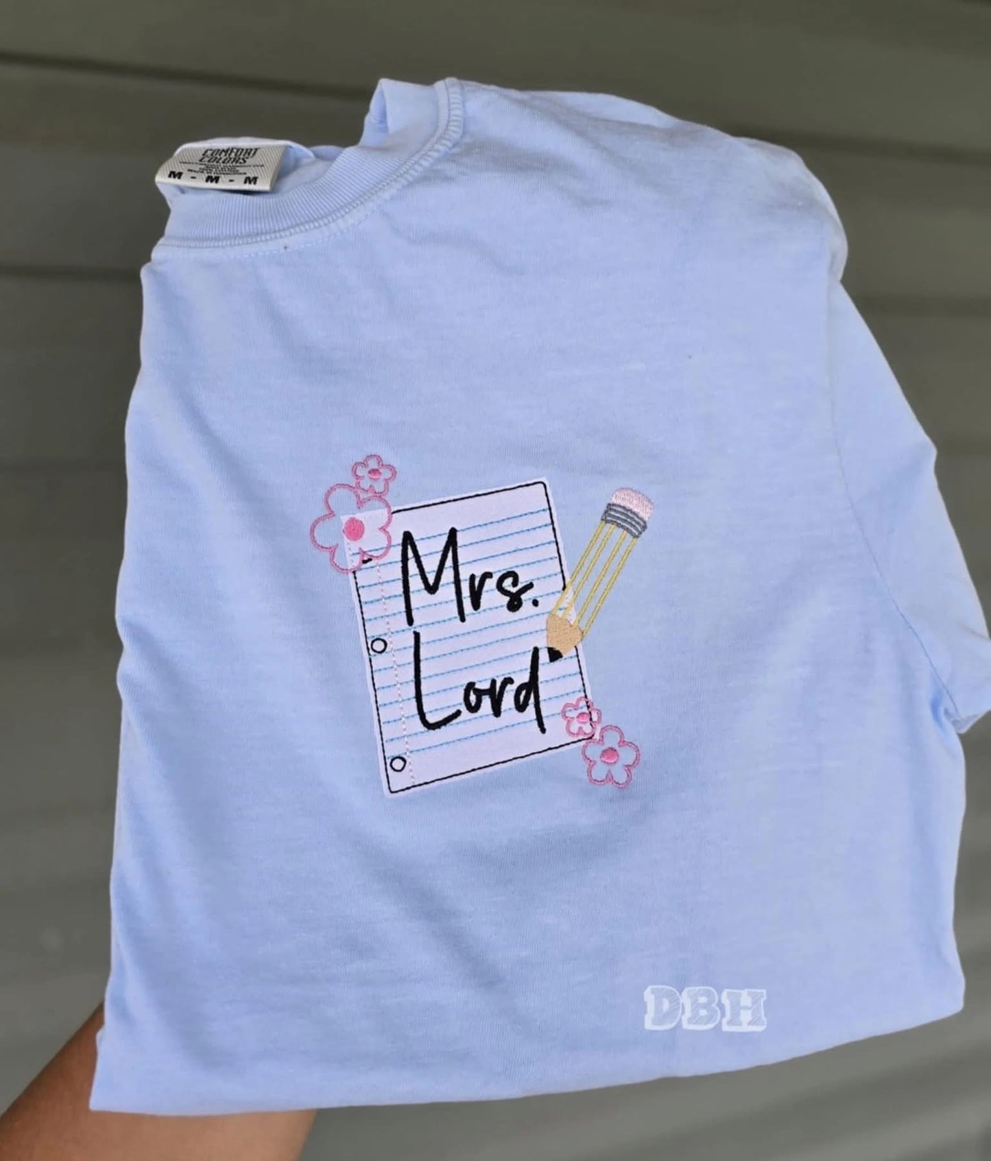 Custom Notebook Embroidered Tshirt