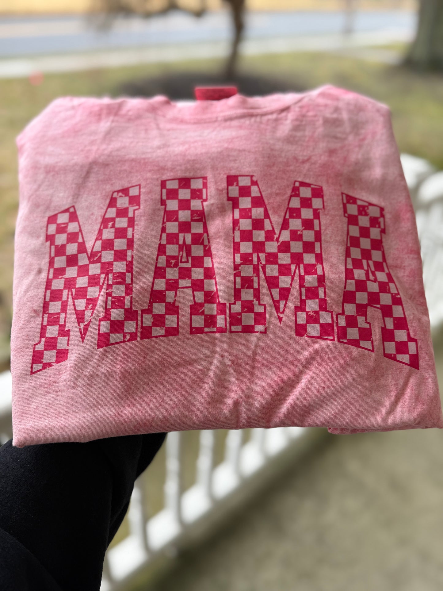 Mama Checkered Tee