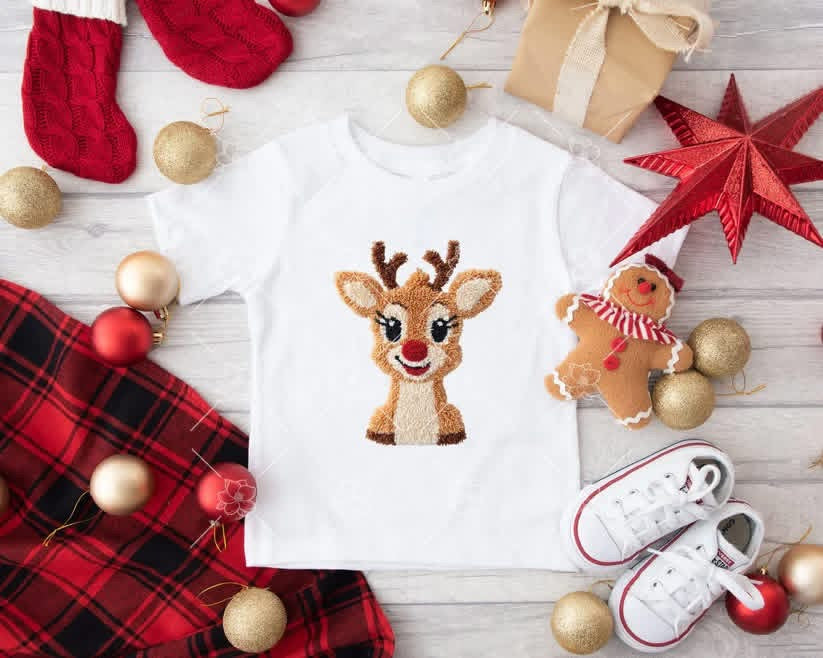 Christmas Deer Family Tees