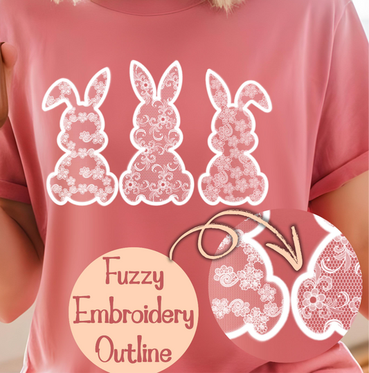 Lace Bunnies Adult Tee