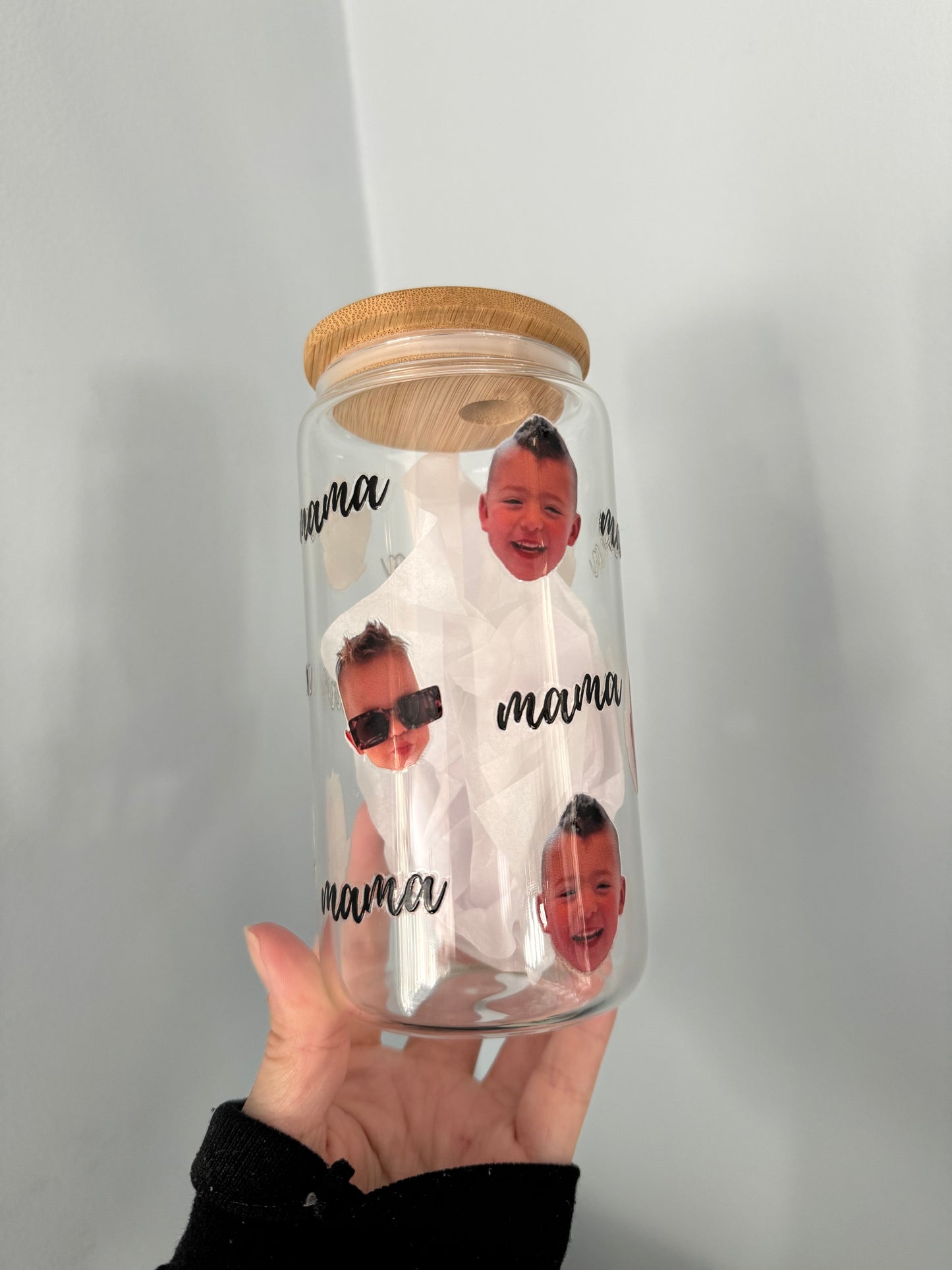 Custom Face Glass Can •read description•