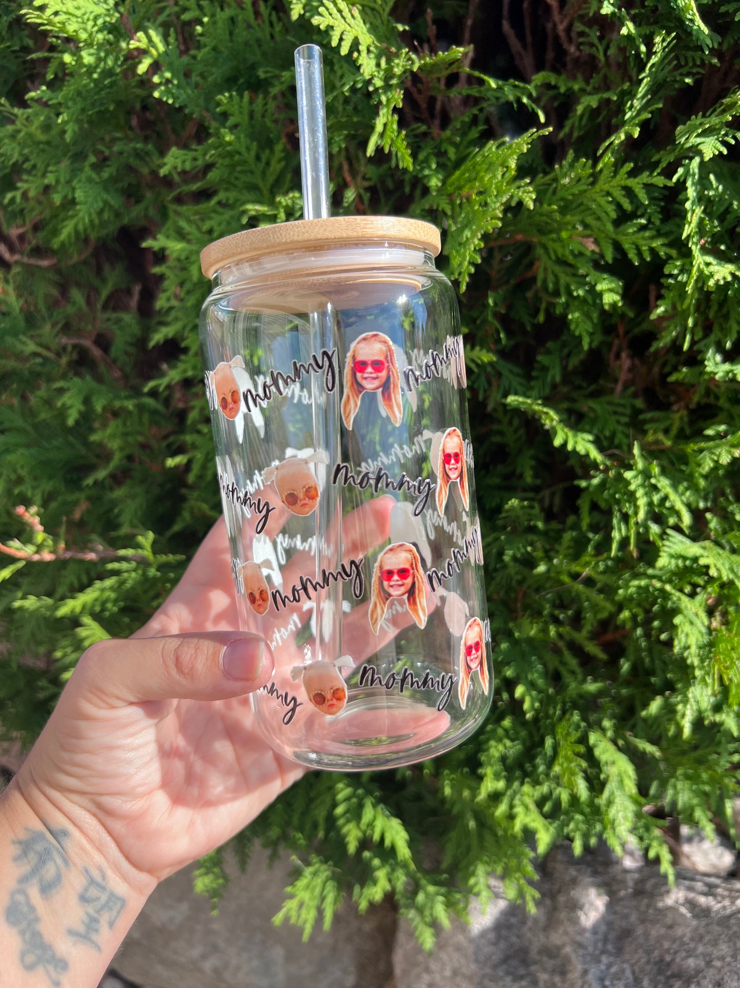 Custom Face Glass Can •read description•