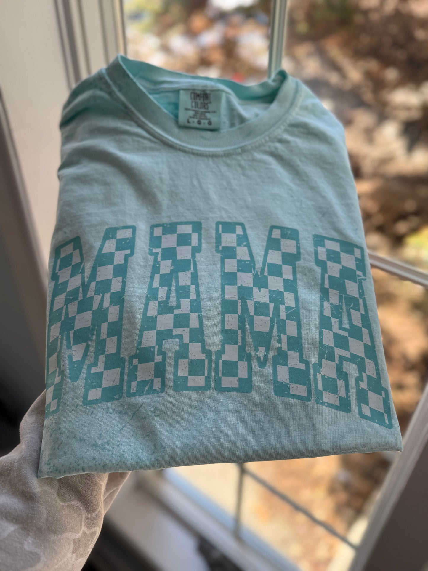 Mama Checkered Tee