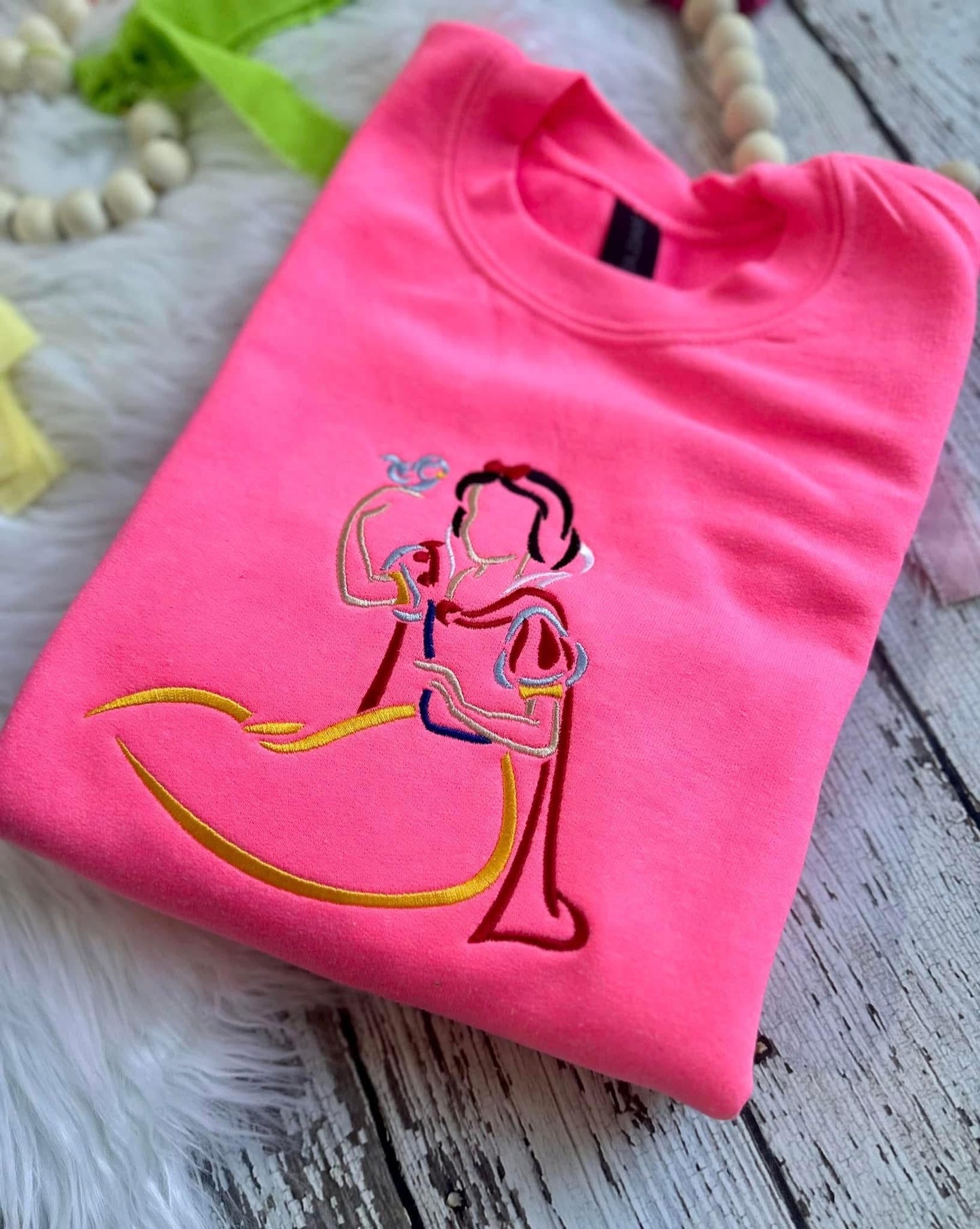 Kid's Princess Sketch Design Crewnecks