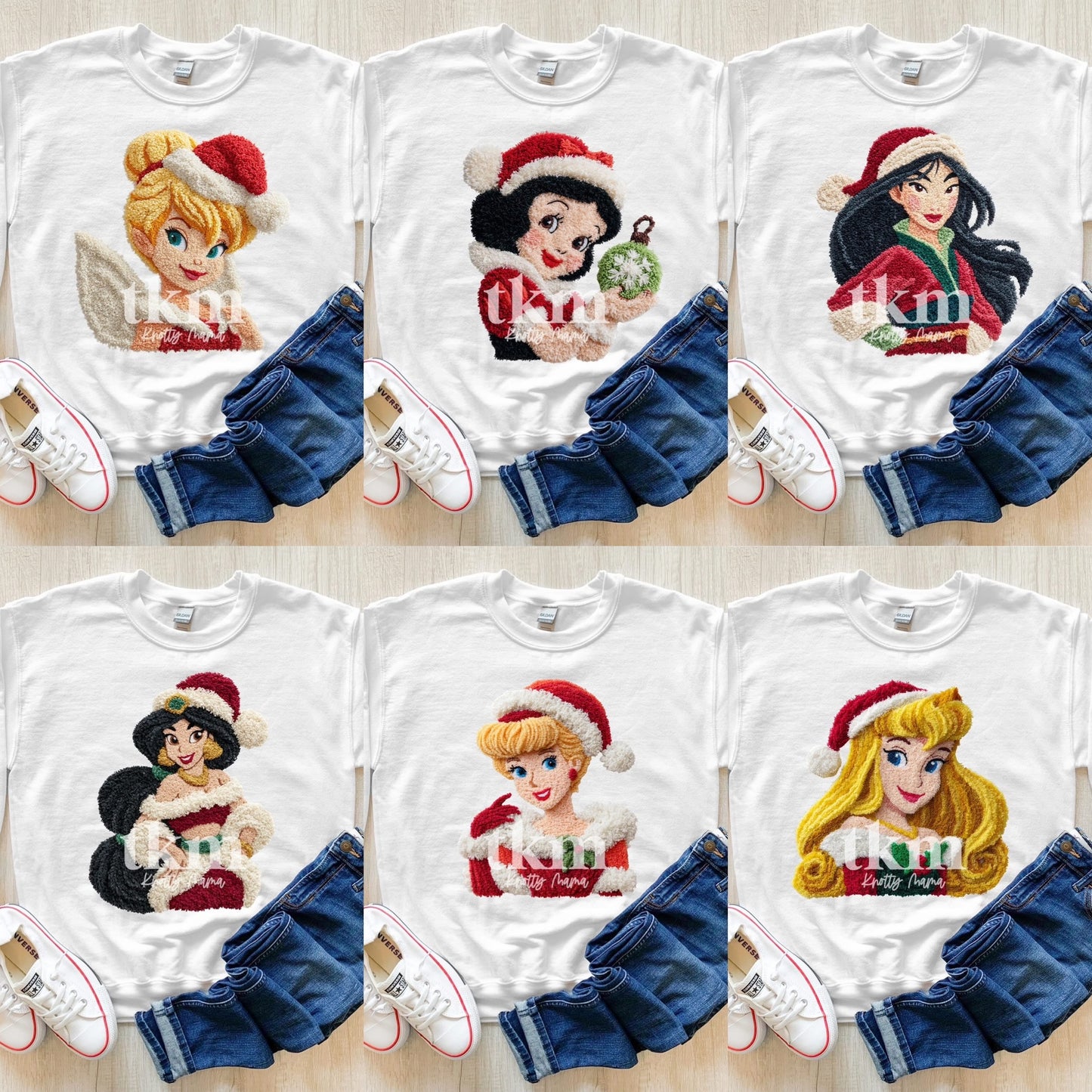 Christmas Princess Character Tees
