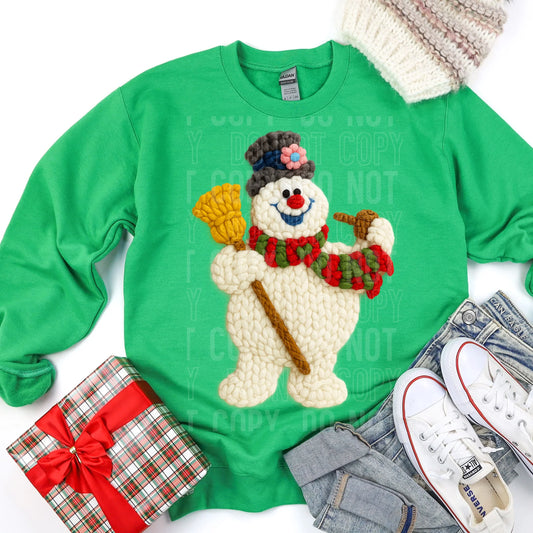 Frosty Kid's Faux Yarn Tee