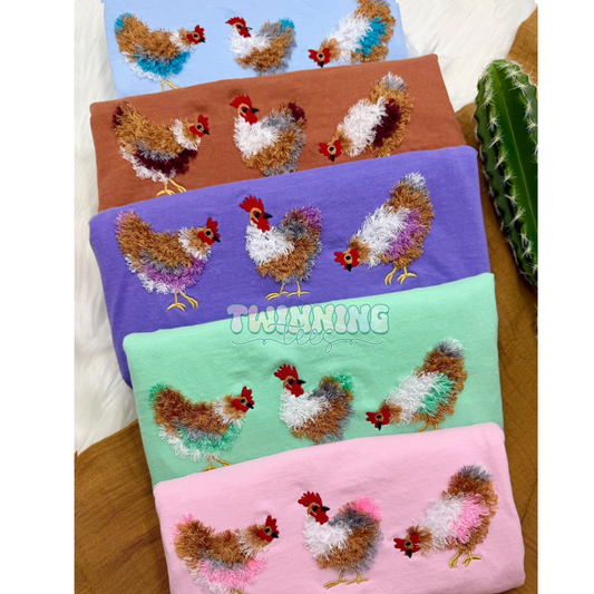 Fringy Chickens Tee