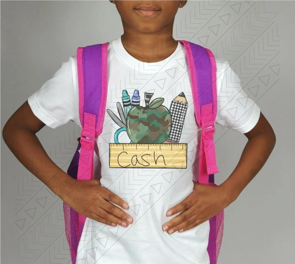 Back To School Name Writing Tee Kids Shirts