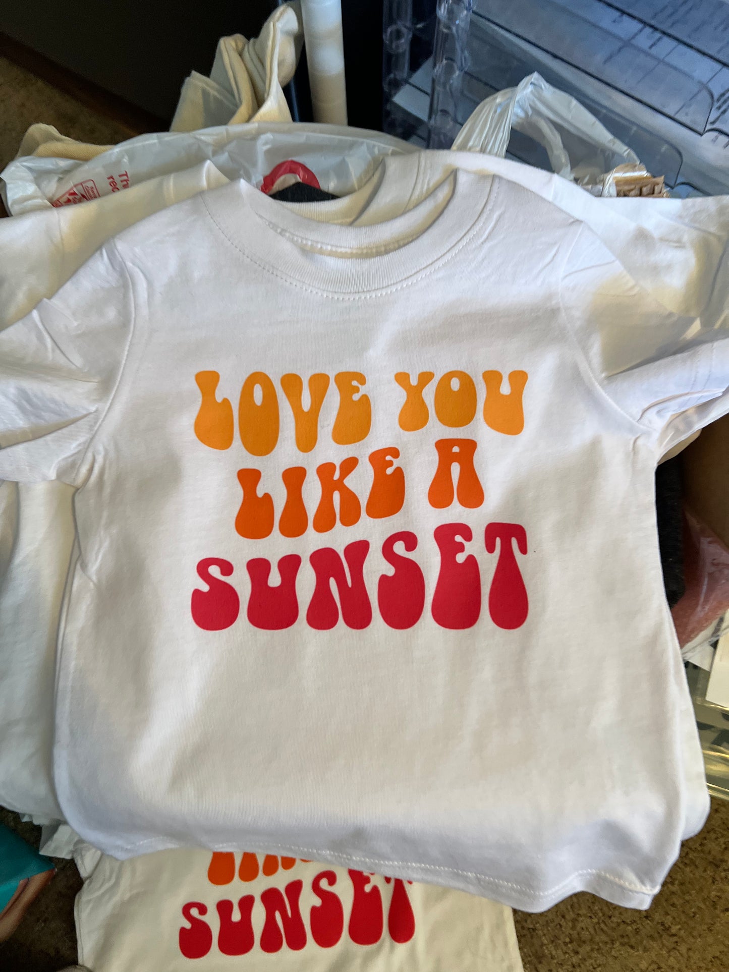 Love you Like a Sunset Kid's Tee