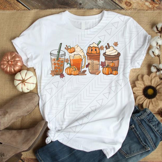 Pumpkin Fall Drinks Shirts & Tops