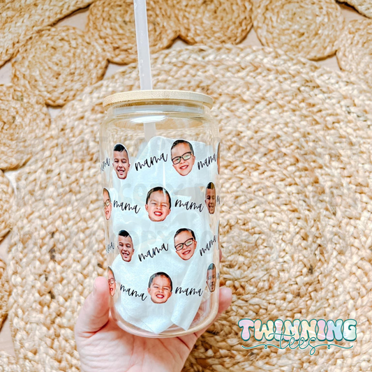Custom Face Glass Can •read description•