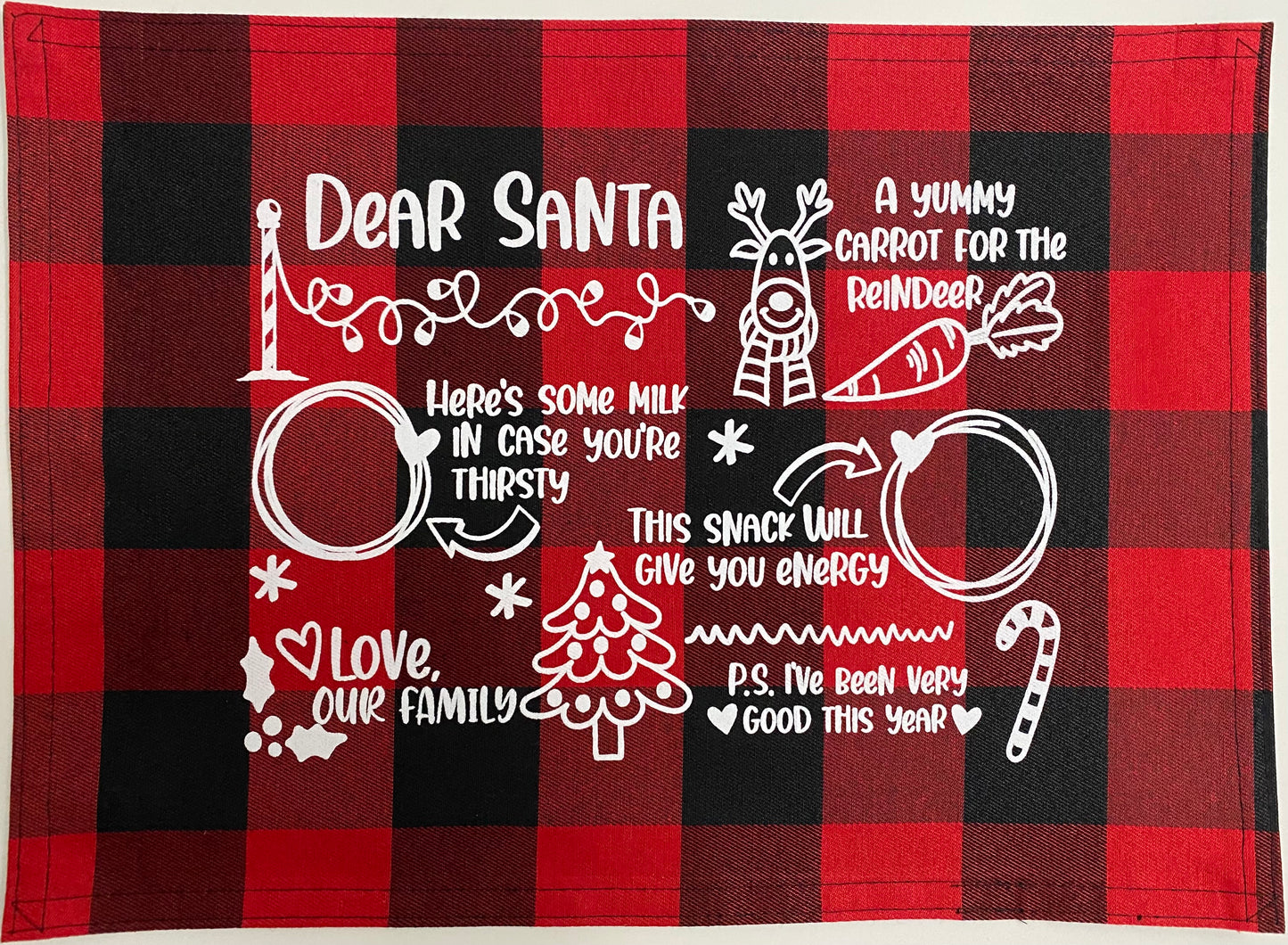 "Dear Santa" Placemat