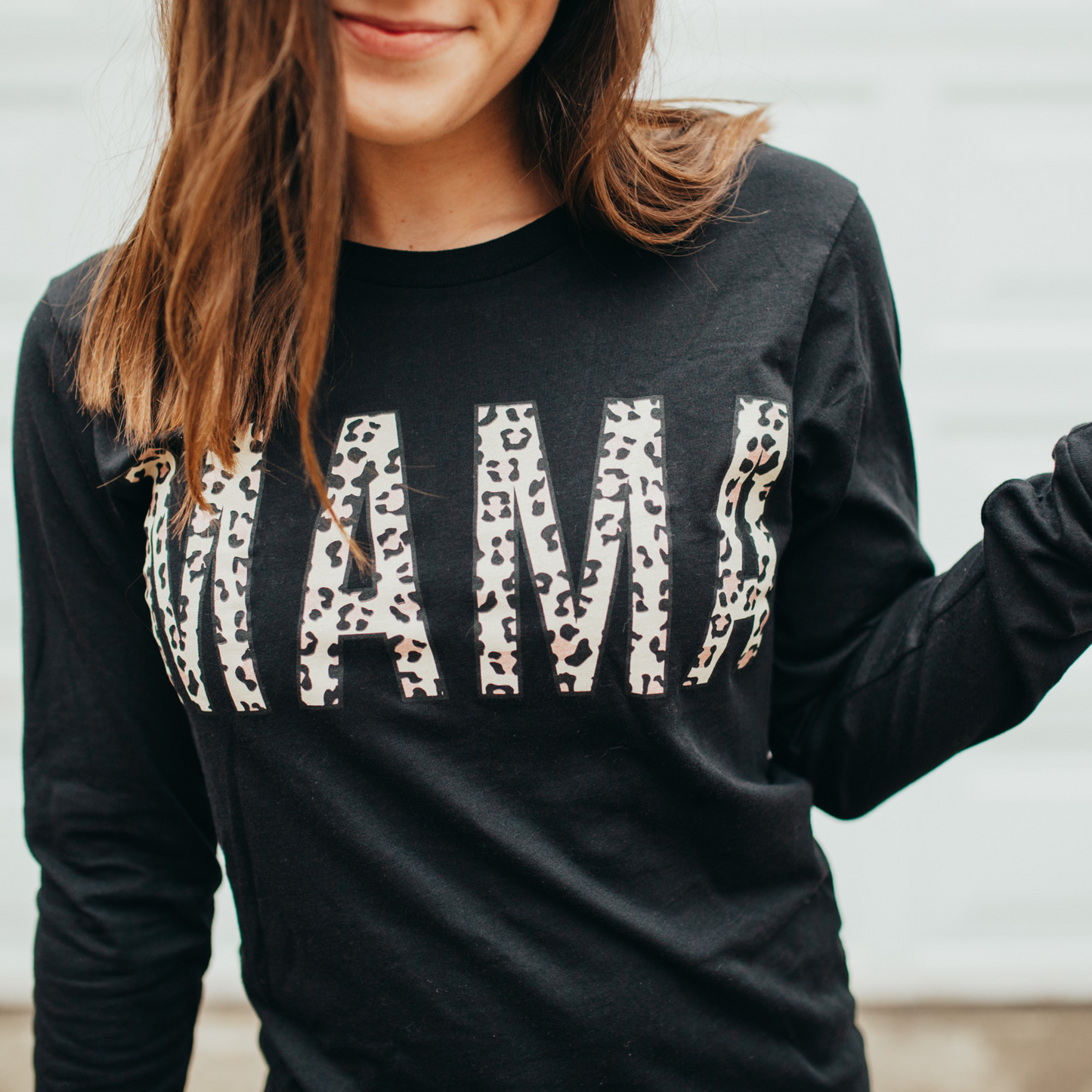 MAMA Leopard Long Sleeve Pullover